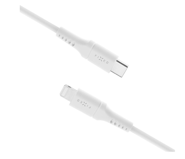 FIXED Kabel Liquid Silicone USB-C/Lightning 1,2m biały - 1249114 - zdjęcie 4